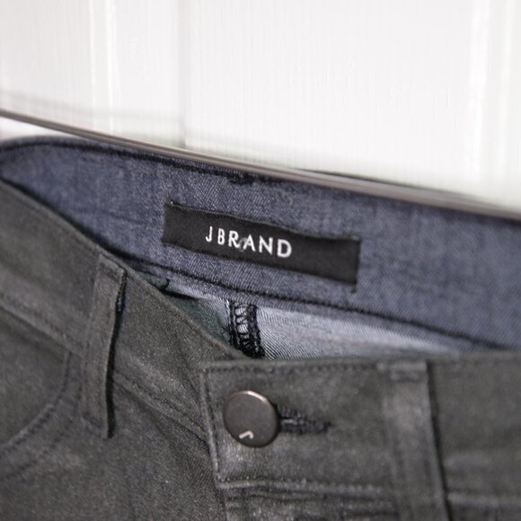J Brand Super Skinny Coated Jeans in Moonwalk Sz 26 - Picture 4 of 9